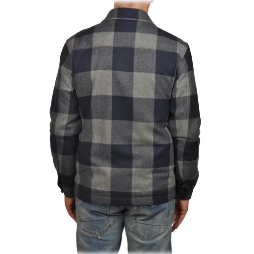 Woolrich - Check Patterned Shirt - Blue/Grey - Shirt - Luxury Exclusive Collection - Avvenice^ Shirts