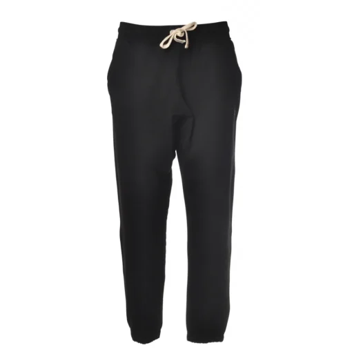 Woolrich - Fleece Sweatpants - Black - Luxury Exclusive Collection - Avvenice^ Trousers