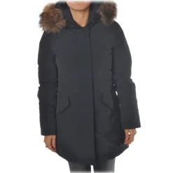 Woolrich - Hooded Waisted Down Jacket - Blue - Jacket - Luxury Exclusive Collection - Avvenice^ Jackets