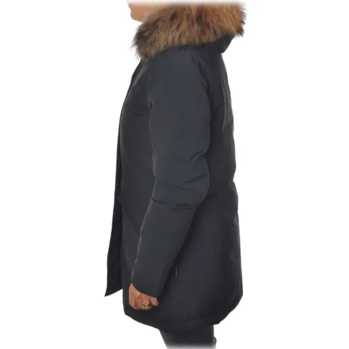 Woolrich - Hooded Waisted Down Jacket - Blue - Jacket - Luxury Exclusive Collection - Avvenice^ Jackets