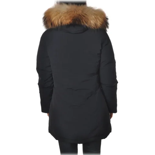 Woolrich - Hooded Waisted Down Jacket - Blue - Jacket - Luxury Exclusive Collection - Avvenice^ Jackets