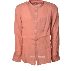 Woolrich - Korean Collar Shirt - Salmon - Shirt - Luxury Exclusive Collection - Avvenice^ Shirts