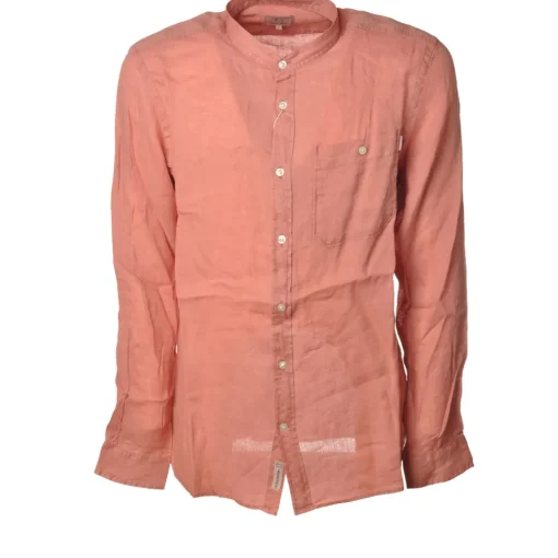 Woolrich - Korean Collar Shirt - Salmon - Shirt - Luxury Exclusive Collection - Avvenice^ Shirts