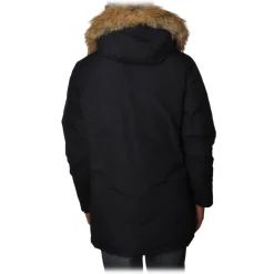 Woolrich - Long Artic Parka DF with Fur-trimmed Hood- Navy Blue - Jacket - Luxury Exclusive Collection - Avvenice^ Jackets