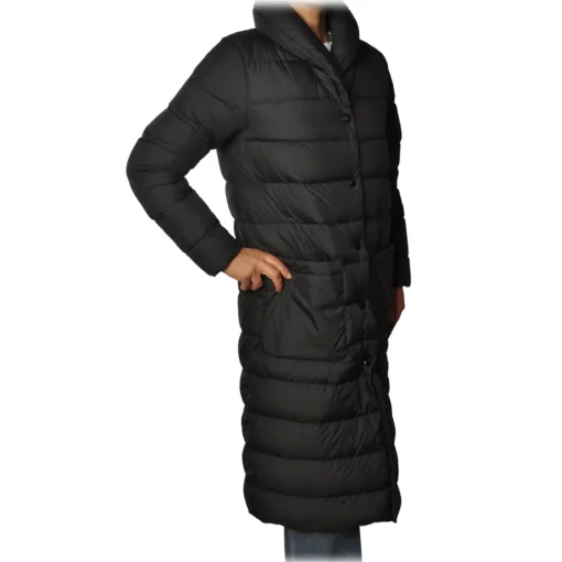 Woolrich - Long Quilted Down Jacket - Black - Jacket - Luxury Exclusive Collection - Avvenice