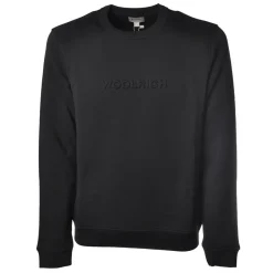 Woolrich - Long Sleeve Crewneck Sweatshirt - Blue - Luxury Exclusive Collection - Avvenice^ Sweatshirts