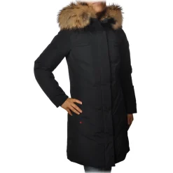 Woolrich - Parka in Semigloss Material - Blue - Jacket - Luxury Exclusive Collection - Avvenice^ Jackets