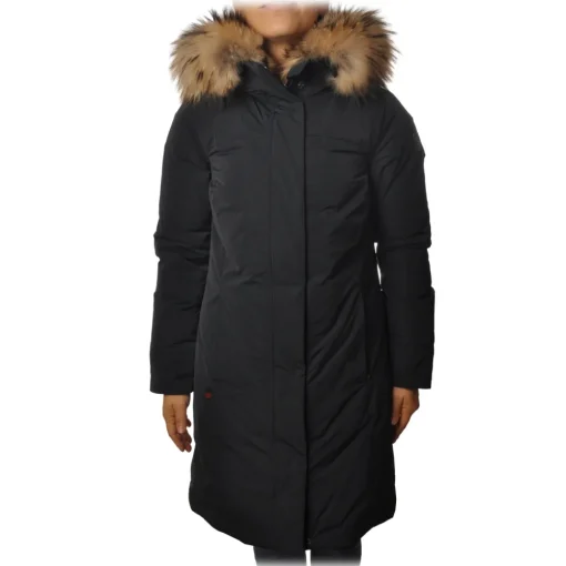 Woolrich - Parka in Semigloss Material - Blue - Jacket - Luxury Exclusive Collection - Avvenice^ Jackets