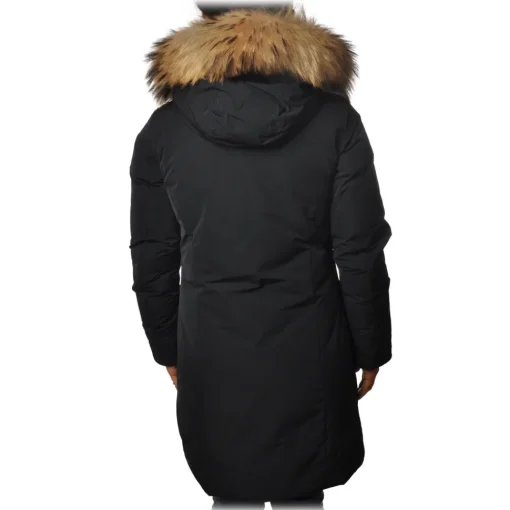 Woolrich - Parka in Semigloss Material - Blue - Jacket - Luxury Exclusive Collection - Avvenice^ Jackets