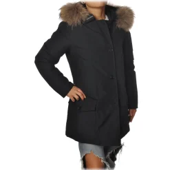 Woolrich - Parka With Detachable Fur - Blue - Jacket - Luxury Exclusive Collection - Avvenice^ Jackets