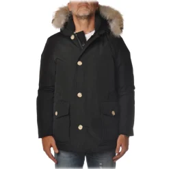 Woolrich - Parka With Detachable Fur - Black - Jacket - Luxury Exclusive Collection - Avvenice