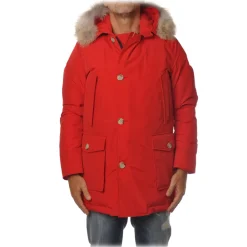 Woolrich - Parka With Detachable Fur - Red - Jacket - Luxury Exclusive Collection - Avvenice^ Jackets