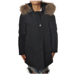 Woolrich - Parka With Detachable Fur - Blue - Jacket - Luxury Exclusive Collection - Avvenice^ Jackets