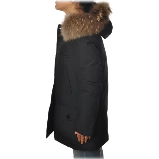Woolrich - Parka With Detachable Fur - Blue - Jacket - Luxury Exclusive Collection - Avvenice^ Jackets