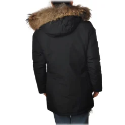 Woolrich - Parka With Detachable Fur - Blue - Jacket - Luxury Exclusive Collection - Avvenice^ Jackets