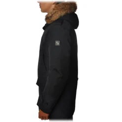 Woolrich - Polar Parka with Hood and Removable Fur - Blue - Jacket - Luxury Exclusive Collection - Avvenice^ Jackets