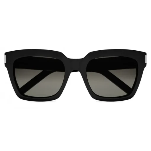 Yves Saint Laurent Eyewear Yves Saint Laurent - Bold SL1 Sunglasses with Square Thick Frames and Nylon Lenses - Black - Saint Laurent Eyewear - Avvenice