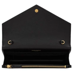 Yves Saint Laurent - Cassandre Envelope Chain Wallet in Grain De Poudre Leather - Black - Saint Laurent Exclusive Collection - Avvenice^ Bags