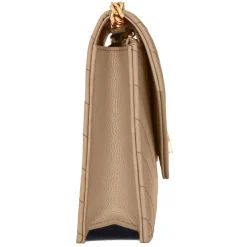 Yves Saint Laurent - Cassandre Envelope Chain Wallet in Grain De Poudre Leather - Dark Beige - Exclusive Collection - Avvenice^ Bags