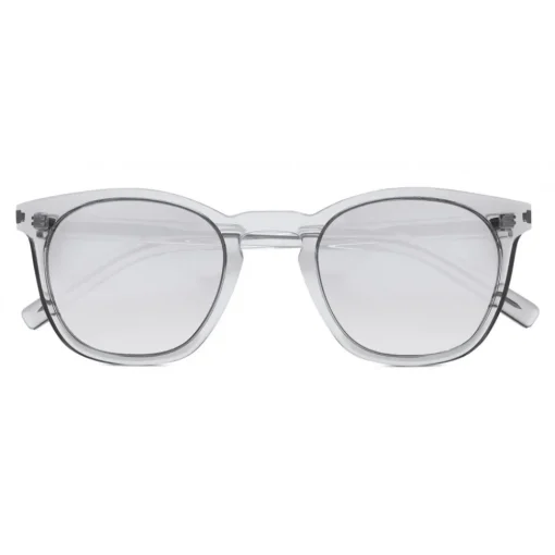 Yves Saint Laurent Eyewear Yves Saint Laurent - Classic SL 28 Sunglasses with Rounded Square Frame - Transparent - Saint Laurent Eyewear - Avvenice