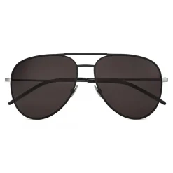 Yves Saint Laurent Eyewear Yves Saint Laurent - Classic SL 11 Aviator Sunglasses with Double Metal Bridge and Nylon Lenses - Black - Saint Laurent Eyewear - Avvenice
