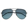 Yves Saint Laurent Eyewear Yves Saint Laurent - Classic SL 11 Aviator Sunglasses with Double Brass Bridge and Nylon Lenses - Black - Saint Laurent Eyewear - Avvenice