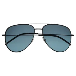 Yves Saint Laurent Eyewear Yves Saint Laurent - Classic SL 11 Aviator Sunglasses with Double Brass Bridge and Nylon Lenses - Black - Saint Laurent Eyewear - Avvenice
