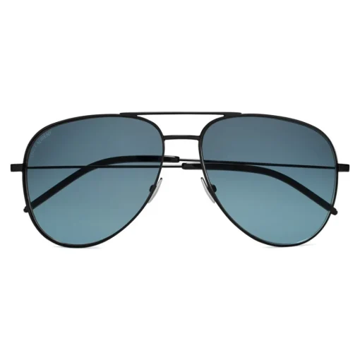 Yves Saint Laurent Eyewear Yves Saint Laurent - Classic SL 11 Aviator Sunglasses with Double Brass Bridge and Nylon Lenses - Black - Saint Laurent Eyewear - Avvenice