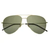 Yves Saint Laurent Eyewear Yves Saint Laurent - Classic SL 11 Aviator Sunglasses with Double Metal Bridge - Gold - Saint Laurent Eyewear - Avvenice