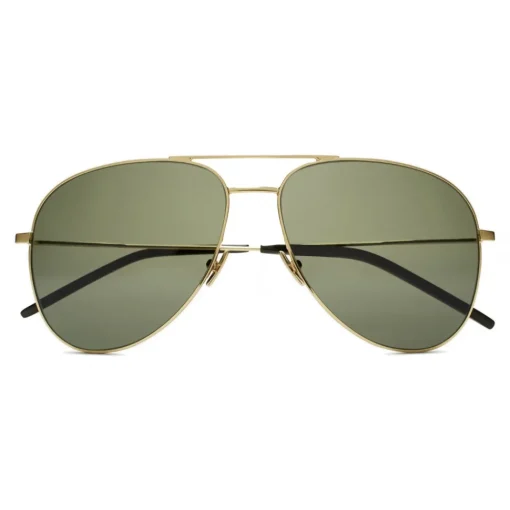 Yves Saint Laurent Eyewear Yves Saint Laurent - Classic SL 11 Aviator Sunglasses with Double Metal Bridge - Gold - Saint Laurent Eyewear - Avvenice