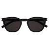 Yves Saint Laurent Eyewear Yves Saint Laurent - Classic SL 28 Sunglasses with Rounded Square Frame - Black White - Saint Laurent Eyewear - Avvenice