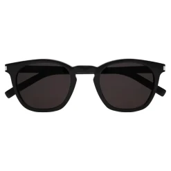 Yves Saint Laurent Eyewear Yves Saint Laurent - Classic SL 28 Sunglasses with Rounded Square Frame - Black White - Saint Laurent Eyewear - Avvenice