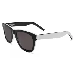 Yves Saint Laurent Eyewear Yves Saint Laurent - Classic SL 51 Sunglasses with Square Wellington Frame - Black White - Saint Laurent Eyewear - Avvenice^ Sunglasses & Eyewear