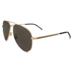 Yves Saint Laurent Eyewear Yves Saint Laurent - Classic SL 11 Folk Aviator Sunglasses with Double Metal Bridge - Gold - Saint Laurent Eyewear - Avvenice^ Sunglasses & Eyewear