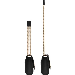 Yves Saint Laurent - Envelope Medium Embossed Leather - Black Light Bronze - Saint Laurent Exclusive Collection - Avvenice