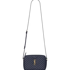 Yves Saint Laurent - Lou Camera Bag in Quilted Leather - Deep Marine - Saint Laurent Exclusive Collection - Avvenice^ Bags