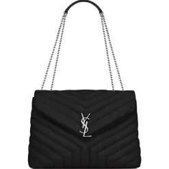 Yves Saint Laurent - Loulou Medium in Quilted Leather - Black Nickel - Saint Laurent Exclusive Collection - Avvenice^ Bags