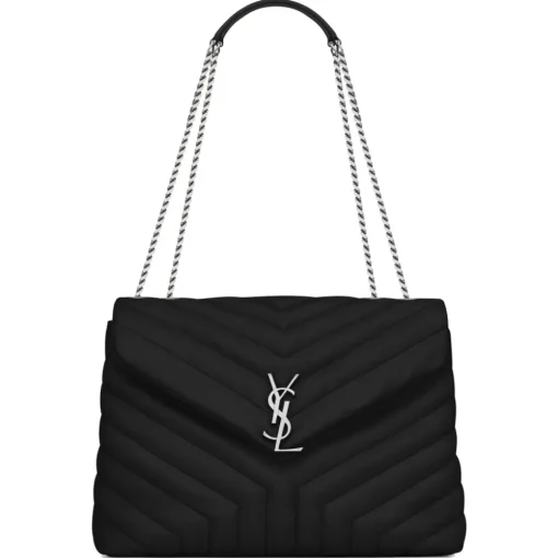 Yves Saint Laurent - Loulou Medium in Quilted Leather - Black Nickel - Saint Laurent Exclusive Collection - Avvenice^ Bags