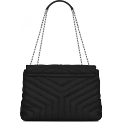 Yves Saint Laurent - Loulou Medium in Quilted Leather - Black Nickel - Saint Laurent Exclusive Collection - Avvenice^ Bags