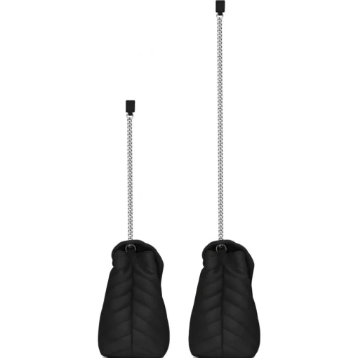 Yves Saint Laurent - Loulou Medium in Quilted Leather - Black Nickel - Saint Laurent Exclusive Collection - Avvenice^ Bags