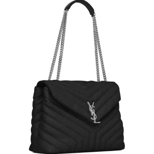 Yves Saint Laurent - Loulou Medium in Quilted Leather - Black Nickel - Saint Laurent Exclusive Collection - Avvenice^ Bags