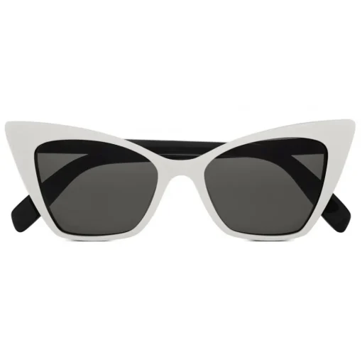 Yves Saint Laurent Eyewear Yves Saint Laurent - New Wave SL 244 Victorie Sunglasses with Triangular Frame - Ivory - Saint Laurent Eyewear - Avvenice