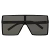 Yves Saint Laurent Eyewear Yves Saint Laurent - New Wave 183 Betty Black Sunglasses in Acetate and Gray Lenses - Sunglasses - Saint Laurent Eyewear - Avvenice