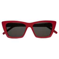 Yves Saint Laurent Eyewear Yves Saint Laurent - New Wave SL 276 Sunglasses with Triangular Frame - Red - Saint Laurent Eyewear - Avvenice