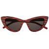 Yves Saint Laurent Eyewear Yves Saint Laurent - New Wave SL 213 Lily Sunglasses with Triangular Frame - Tiger Red Legion - Saint Laurent Eyewear - Avvenice