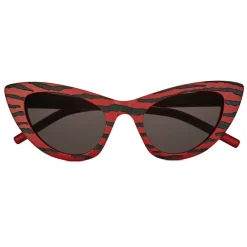 Yves Saint Laurent Eyewear Yves Saint Laurent - New Wave SL 213 Lily Sunglasses with Triangular Frame - Tiger Red Legion - Saint Laurent Eyewear - Avvenice