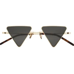 Yves Saint Laurent Eyewear Yves Saint Laurent - New Wave SL 300 Triangular Sunglasses - Gold - Saint Laurent Eyewear - Avvenice