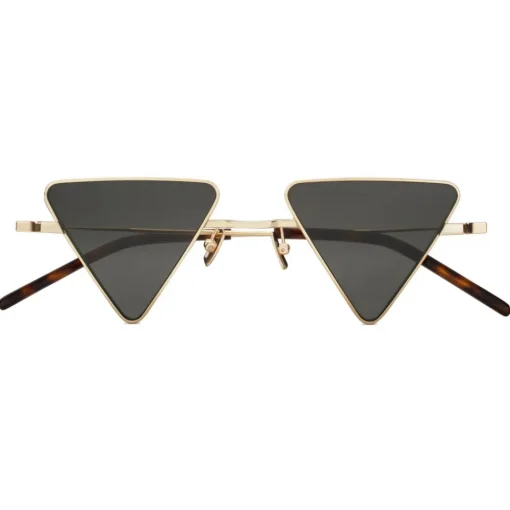Yves Saint Laurent Eyewear Yves Saint Laurent - New Wave SL 300 Triangular Sunglasses - Gold - Saint Laurent Eyewear - Avvenice