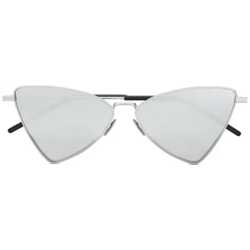 Yves Saint Laurent Eyewear Yves Saint Laurent - New Wave SL 303 Triangular Jerry Sunglasses - Oxidized Silver - Saint Laurent Eyewear - Avvenice