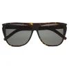 Yves Saint Laurent Eyewear Yves Saint Laurent - New Wave SL 1/F Slim Sunglasses with Square Wellington Frame - Light Havana - Saint Laurent Eyewear - Avvenice^ Sunglasses & Eyewear